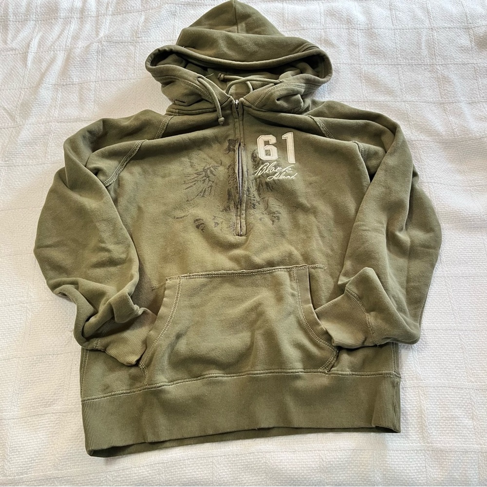 Olive Green Men's Hoodie